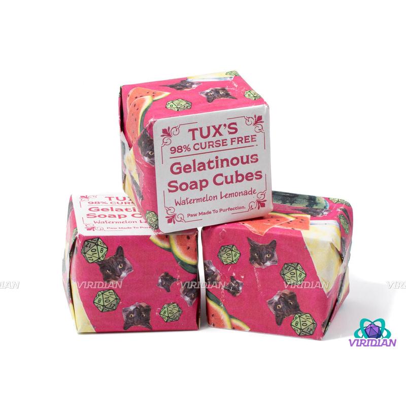 Tux's 98% Curse-Free Gelatinous Soap | Handmade with Mystery Dice Set Inside | Made in Syracuse, NY