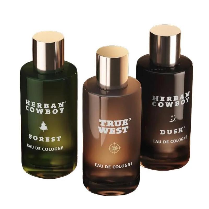 Herban Cowboy Cologne Trio Bundle - Dusk, Forest, and True West Colognes