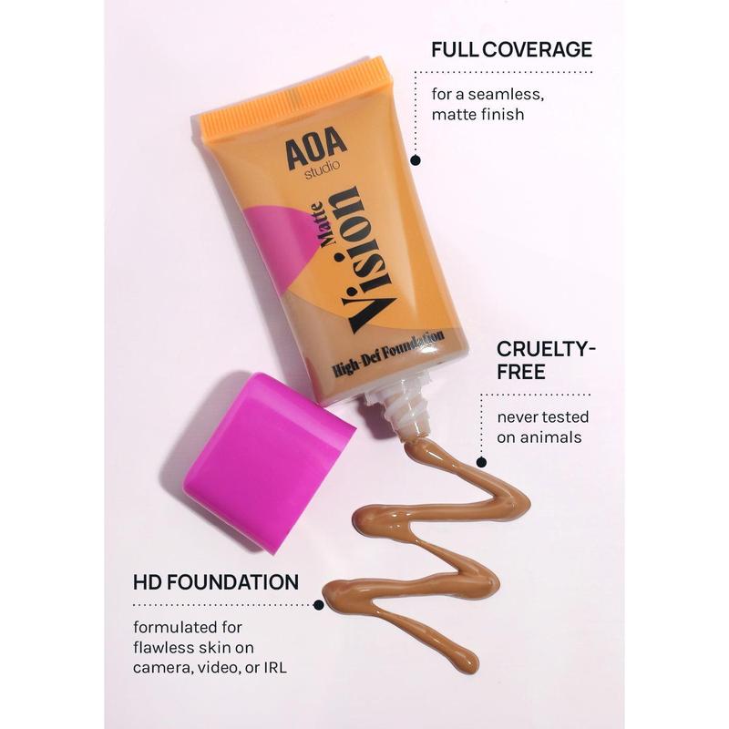 AOA Matte Vision Hi-Def Foundation Concealer Coverage