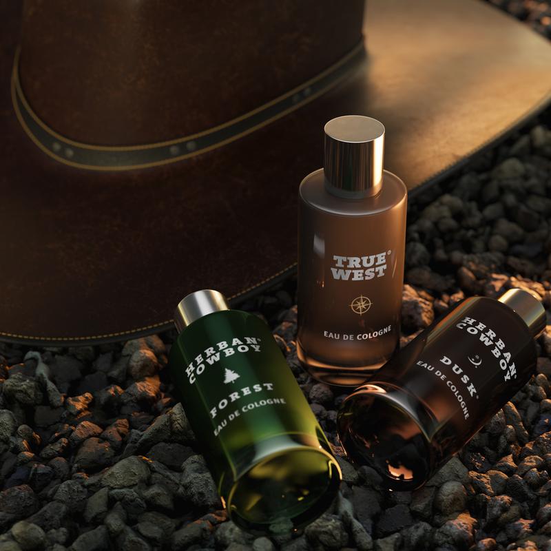 Herban Cowboy Cologne Trio Bundle - Dusk, Forest, and True West Colognes