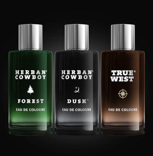 Herban Cowboy Cologne Trio Bundle - Dusk, Forest, and True West Colognes