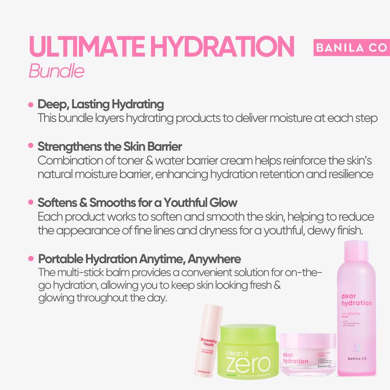 Ultimate Hydration Bundle | Hydrating & Nourishing Skincare Set for Soft, Plump Skin