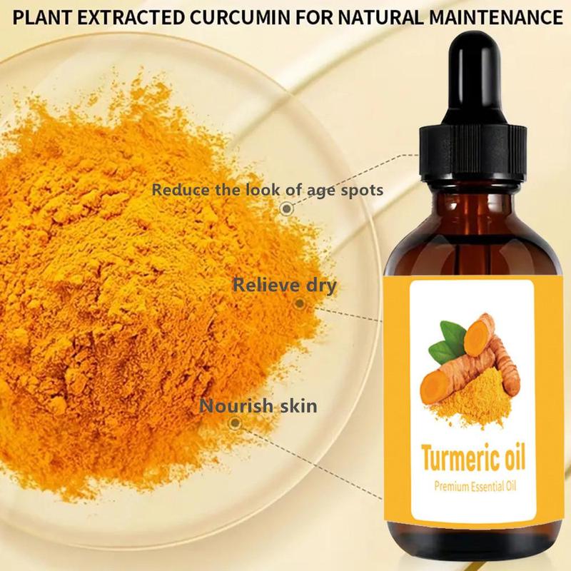 Turmeric Facial Oil, 2 Counts set Moisturizing Facial Oil, Hydrating Facial Care Oil, Daily Skincare Set for Women & Men, Skin Care Kits