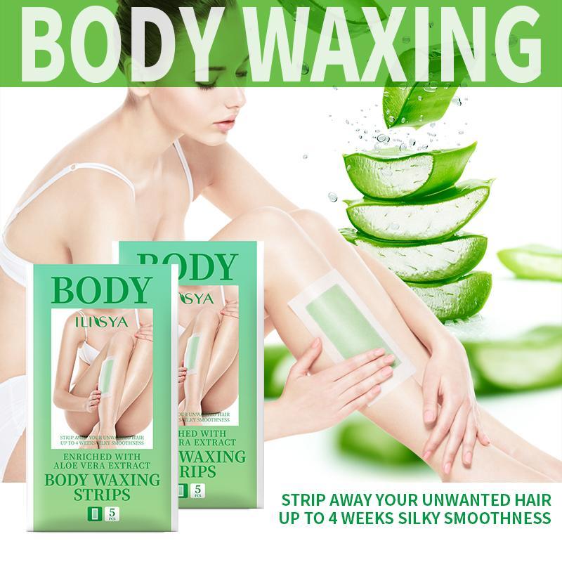 Body Wax Strips, 2 Boxes Painless Hair Removal Wax Strips, Gentle Hair Removal Waxing Strips for Arms, Legs, Chest, Back, Christmas Gift