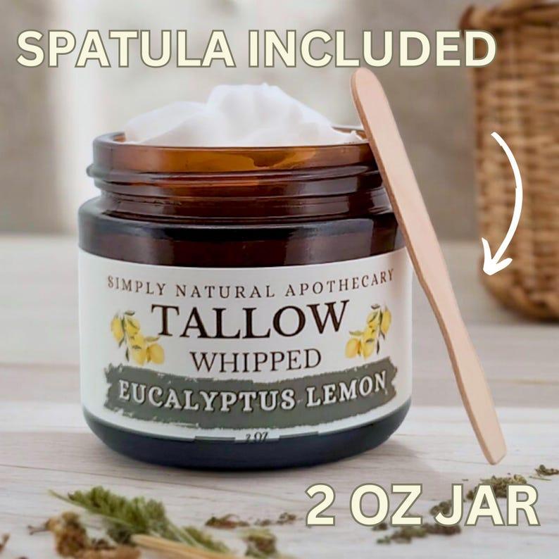 Tallow Face Cream, Natural Whipped Grass-Fed Beef Tallow Skin Moisturizer Balm, Organic Hand Cream, Eucalyptus Lemon Fragrance-Free 24 oz