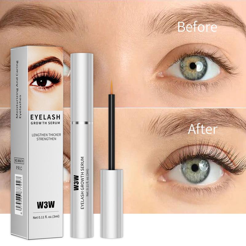 W3W Lash Serum, Eyelash Enhancer Growth Serum, Eyelash Serum, Lash Serum for Eyelash Enhance, Boost Lash Growth Serum, Gentle Formula for Longer, Fuller, and Thicker Lashes, 3ml