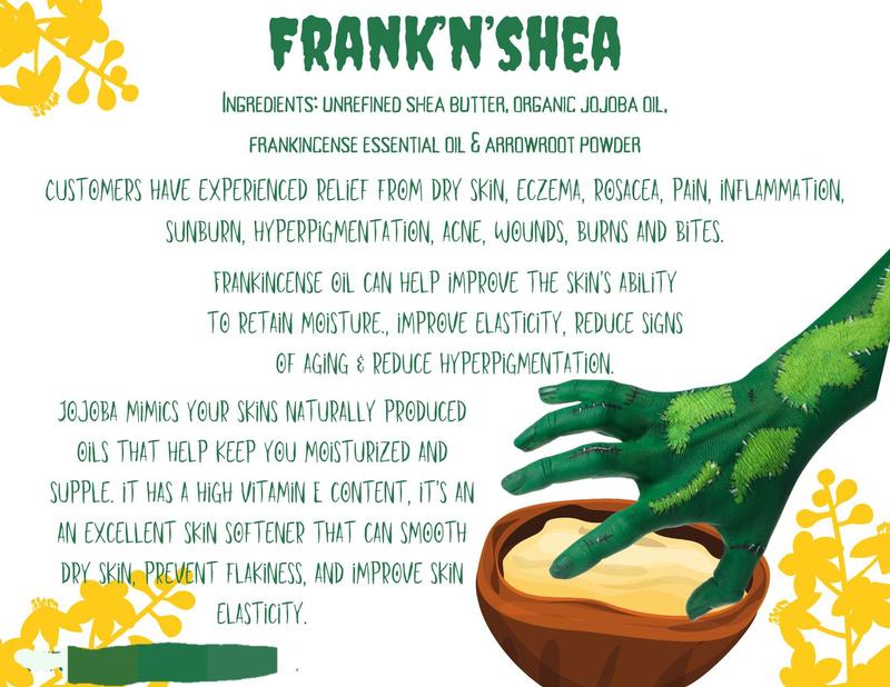 FrankNShea Frankincense Body Butter blend