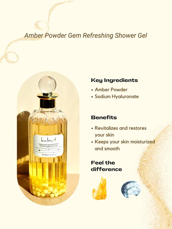 Kabut Amber Powder Gem Refreshing Moisturizing Amino Acid Soothing & Nourishing Fragrance Body Wash Body Care Soap Cleanser