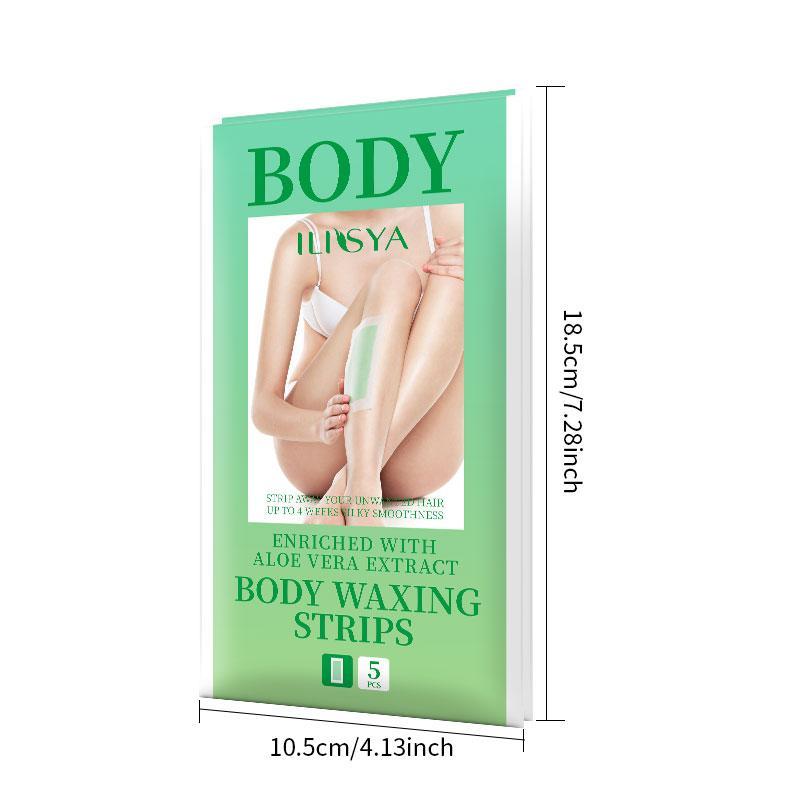 Body Wax Strips, 2 Boxes Painless Hair Removal Wax Strips, Gentle Hair Removal Waxing Strips for Arms, Legs, Chest, Back, Christmas Gift