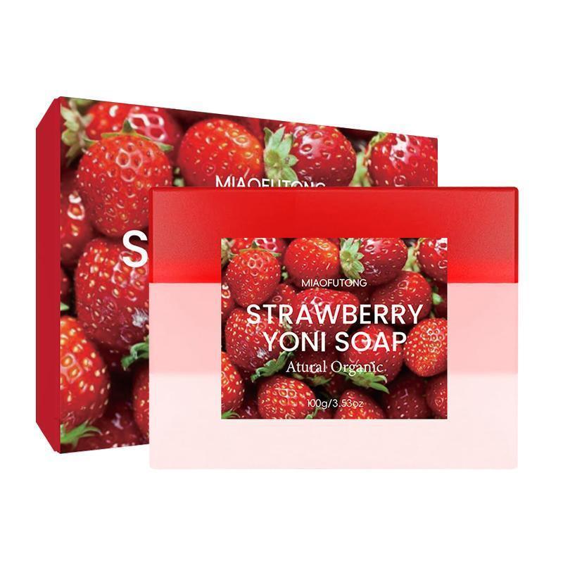 Strawberry Oil & Cleansing Soap Set, 2 Counts set Moisturizing Body Care Set, Hydrating Body Care Product for Women