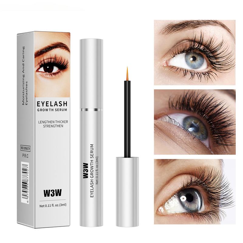 W3W Lash Serum, Eyelash Enhancer Growth Serum, Eyelash Serum, Lash Serum for Eyelash Enhance, Boost Lash Growth Serum, Gentle Formula for Longer, Fuller, and Thicker Lashes, 3ml