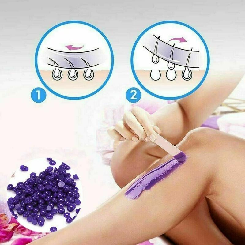 Professional Wax Heater Warmer Hair Removal Depilatory Waxing Kit + 400G Beans