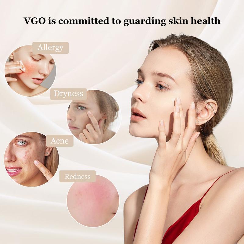 VGO Vitamin C Facial Serum Essence, 30ml 60ml Comfort Skincare Face Serum, Gentle Moisturizer Serum Vitamina C Cream-A Daily Cleanser-B3 And Vitamin C Facial Serum Essence 30ml Acne Radiance Cleansing Hydrate Moisturize Facial Skin Care Set