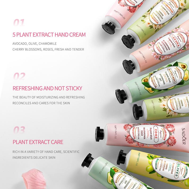 Fruit Hand Cream Rose Chamomile Hand Cream Nails