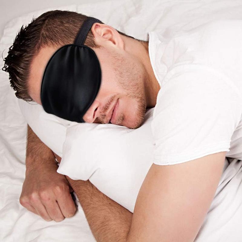 Comfort Sleep Mask, Deep Rest Light Blocking Eye Mask for Side Sleepers, Travel, Yoga, Lightweight, Soft and Contoured for Ultimate Rest (Black) Gift