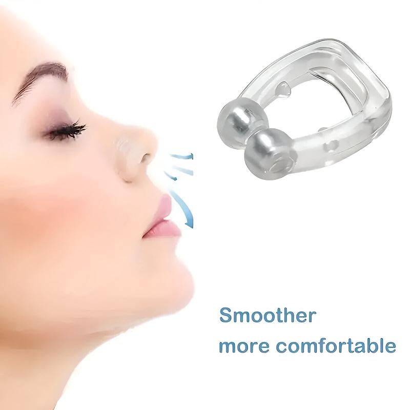 Magnetic Snoring Solution Nose Clip – Soft Silicone Snore Stopper for Better Breathing & Sleep Quality