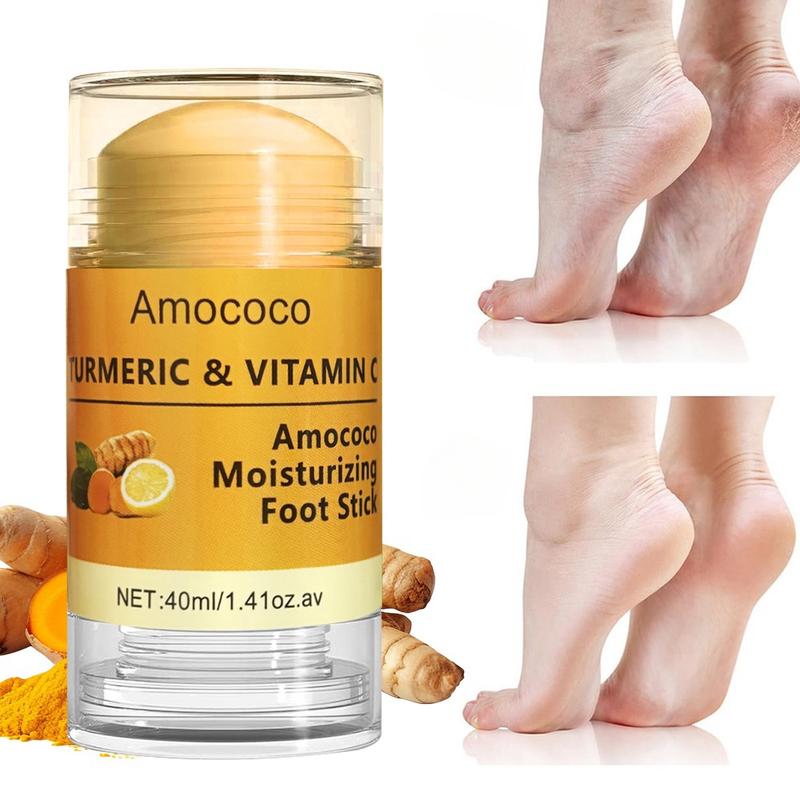 5pcs Turmeric Vitamin C Hydrating Hand Balm Stick, Moisturizing Hand Cream, Foot Care Product for Dry Cracked Skin, Hand & Elbow Skin Care Moisturizer, Summer Essentials