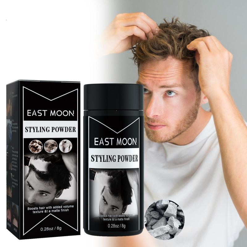 Natural Styling Powder for Men (1 Box), Matte Finish Hair Fluffy Powder, Long Lasting Hair Styling Products, Professional Haircare Product