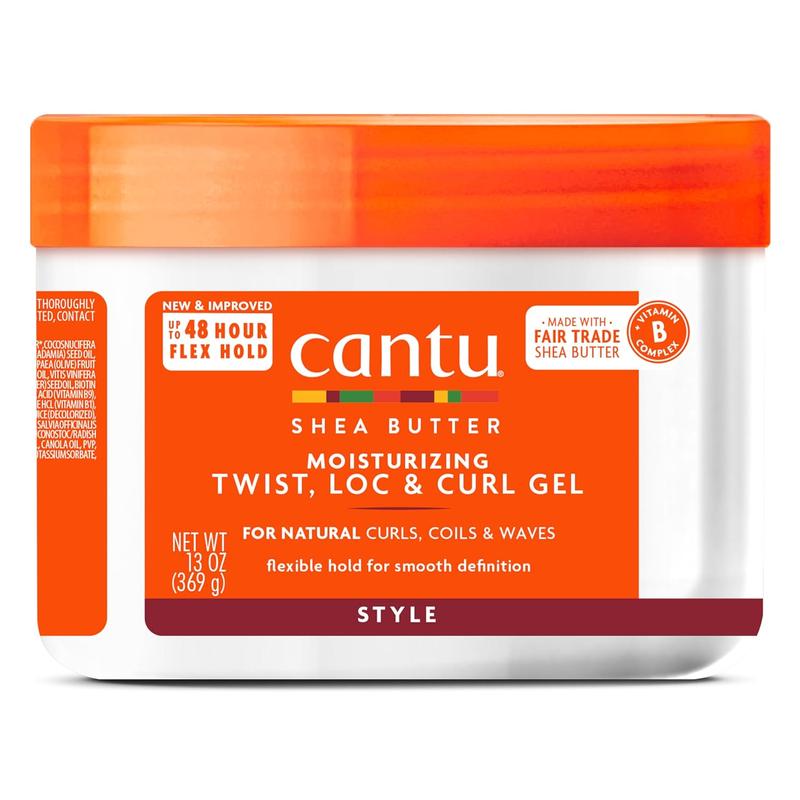 Cantu Moisturizing Twist & Lock Gel with Shea Butter for Natural Hair, 13 Oz (Packaging May Vary) Cantu