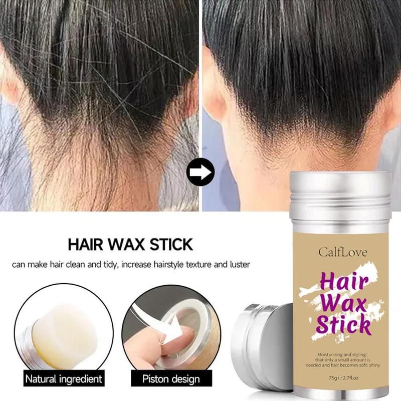 2PCS Hair Wax Stick for Flyaways and Frizz Control - Non-Greasy Styling Wax Stick for Hair Edge Control - Haircare, Gel