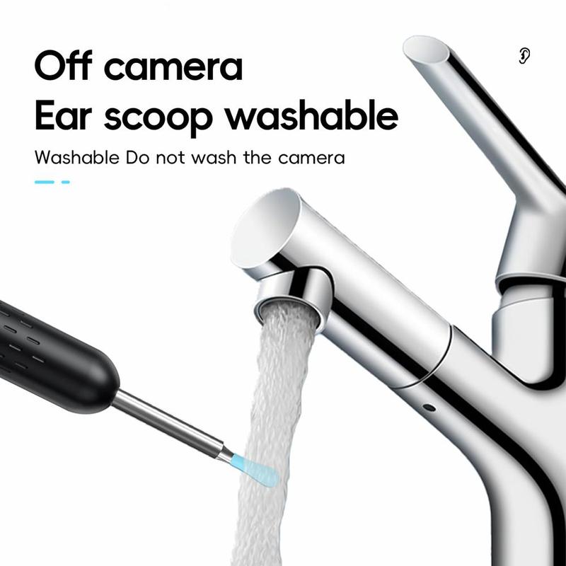 Smart WiFi Connected Visual Ear Canal Cleaner, 1 Set Portable Visual Ear Canal Extractor, HD Endoscope Type-C Rechargeable Earwax Removal Products