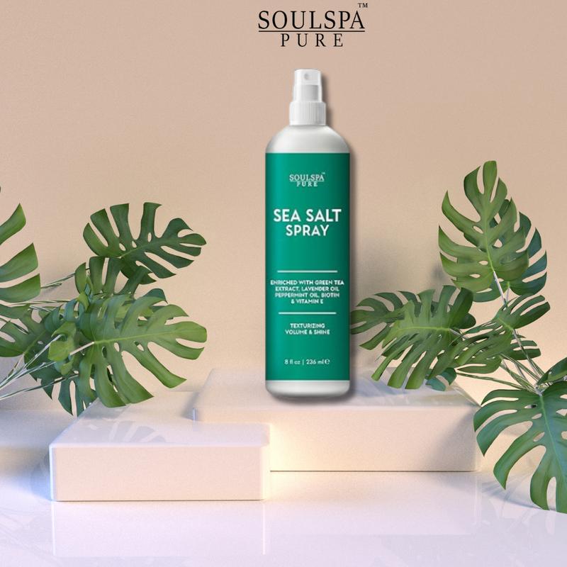 SOULSPA PURE Sea Salt Spray for Hair Men & Women Gel Haircare Lavender Nourishing