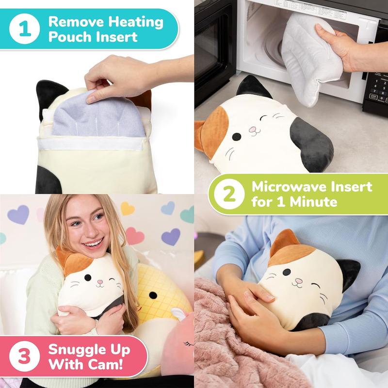 Squishmallows Cam Heating Pad - Heating Pad for Cramps by Relatable - Best Gift for everyone