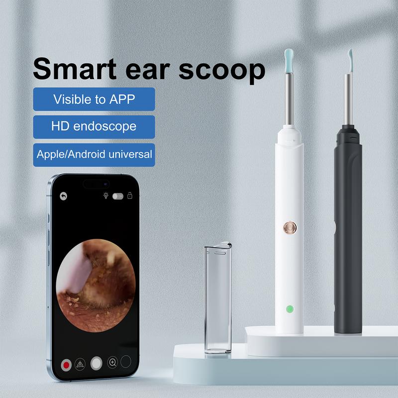 Portable Ear Cleaning Kit with LED Lights, Waterproof Visual Ear Scoop for Adults & Kids, Wi-Fi Enabled