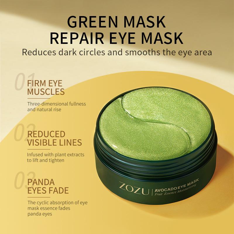 Advocado Eye Mask for Soothing and Relaxing Eye Care - Christmas Gift for Skincare Routine Comfort