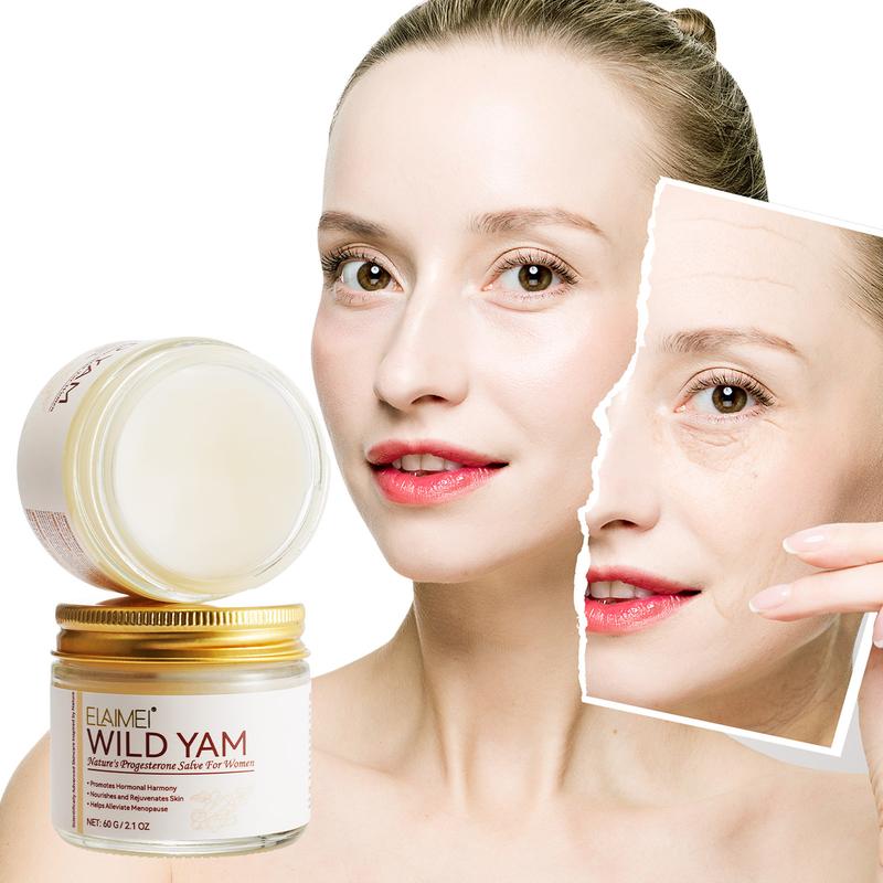 Wild Yam Cream for Hormone Balance & Skin Nourishment | Daily Herbal Body Care for Menopause Relief | Moisturizing & Hydrating Plant-Based Formula | Non-Irritating Skin Firming Cosmetic | Comfort & Skin Care Solution for Women