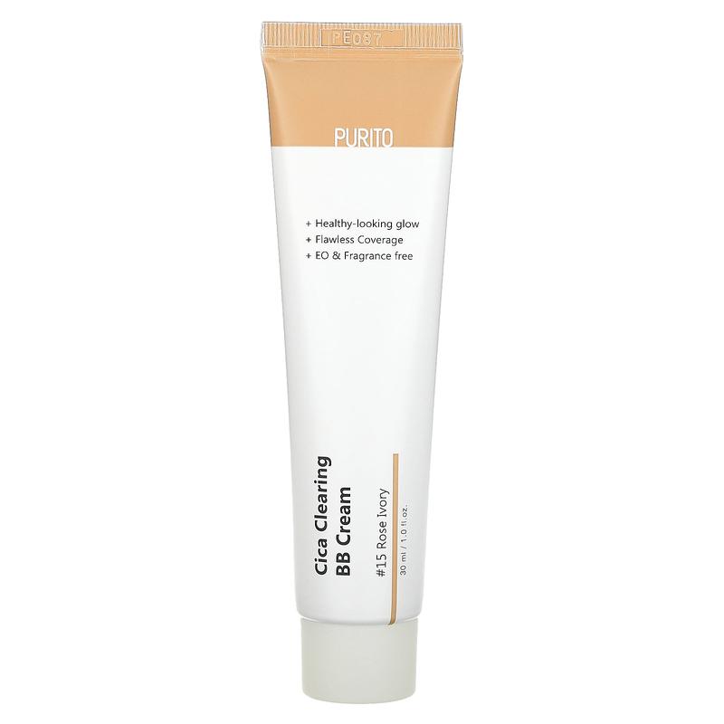 Purito Cica Clearing BB Cream,15 Rose Ivory, 1 fl oz (30 ml)