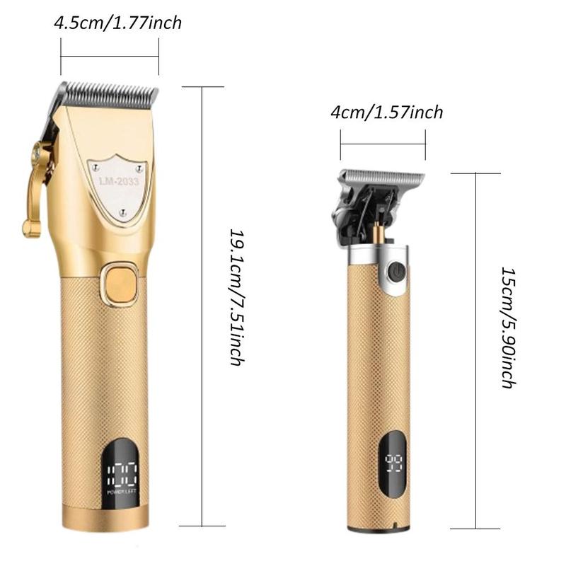 Professional Hair Clipper, 1 Set Cordless Barber Clippers Zero Gapped Trimmer Beard Trimmer Hair Cutting Kit, Back To School Hair Clipper Trimmer Neon Clipper, Barber Equipment, Clippers for Men, Split End Trimmer, Clippers for Men, Stocking Fillers Gift