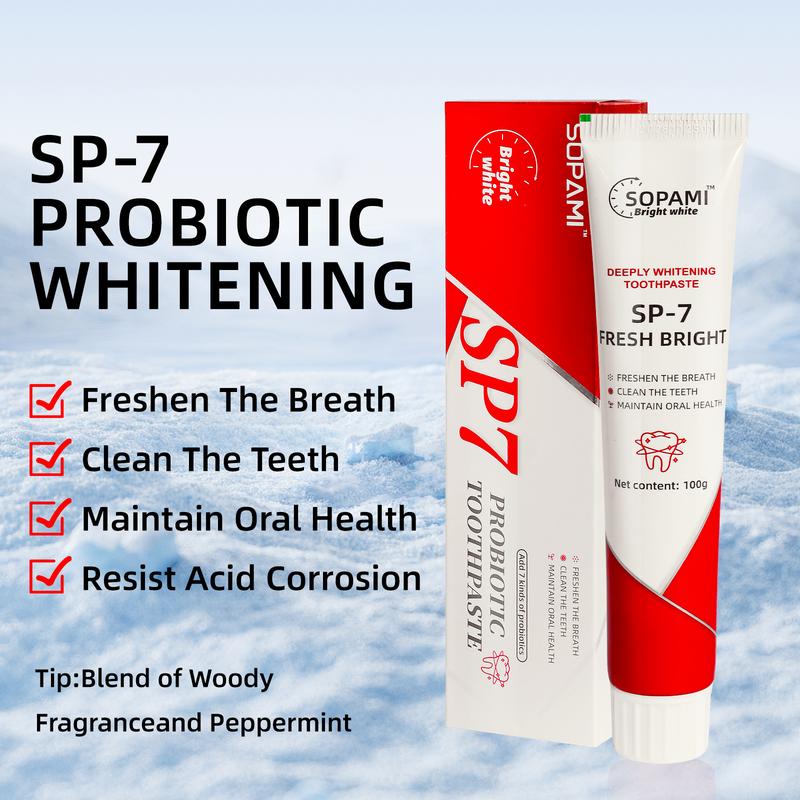 *SP-7 PROBIOTIC WHITENING Toothpaste rich in many probiotics Effective Tooth Cleaning and Oral Health Management,Effect is better than SP-4 and SP-6