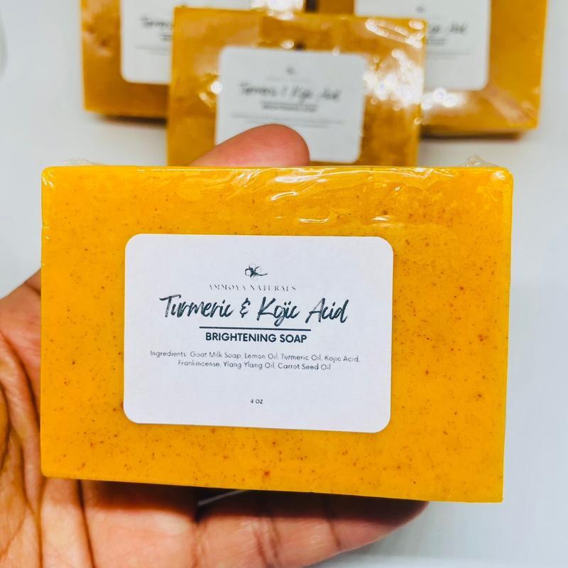 Kojic Turmeric Face Soap, Kojic Soap, Face Cleansing Soap, Turmeric Face and Body Soap, Kojic Face and Body Soap