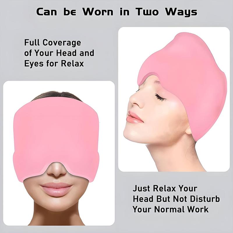 Cold & Hot Compress Gel Head Mask, Reusable Face Mask, Face Mask for Sleeping, Skin Care Tool for Women & Men