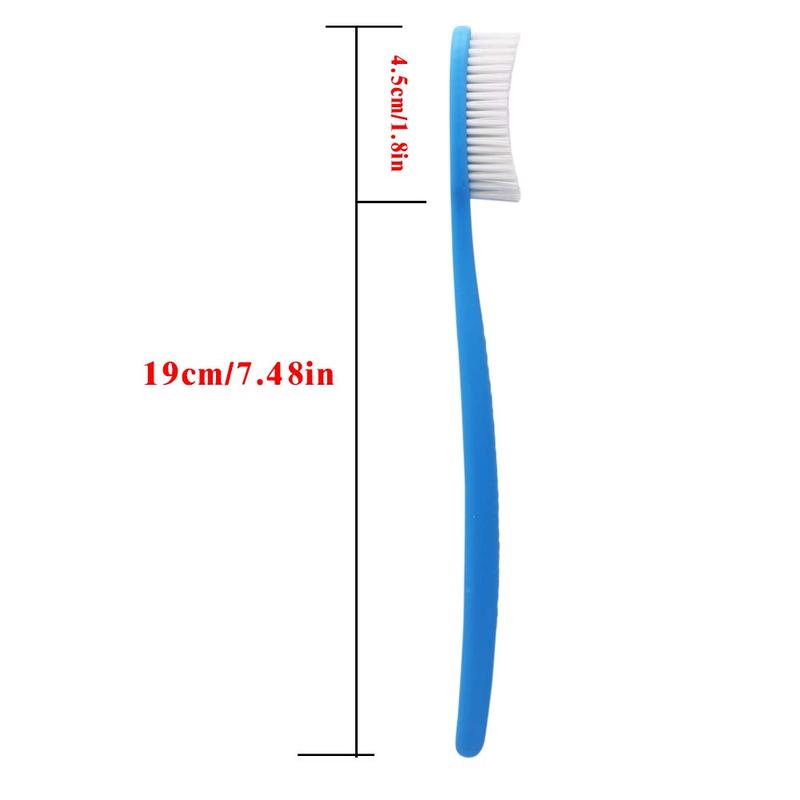 Extra Hard & Firm Toothbrush BPA Free Large Long Head Whitening Teeth Pack of 4