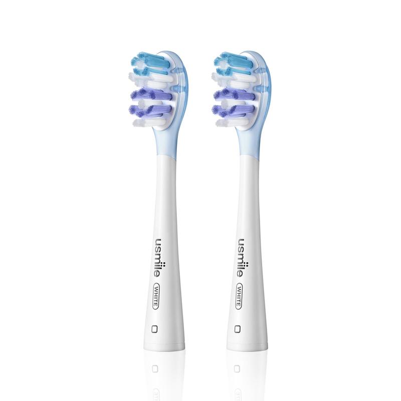 usmile Replacement Brush Heads for Y10 Pro P10 Pro P20 Pro, Patented Shock Absorption and Air Cushion, Compatible to usmile Toothbrush, 2-Pack