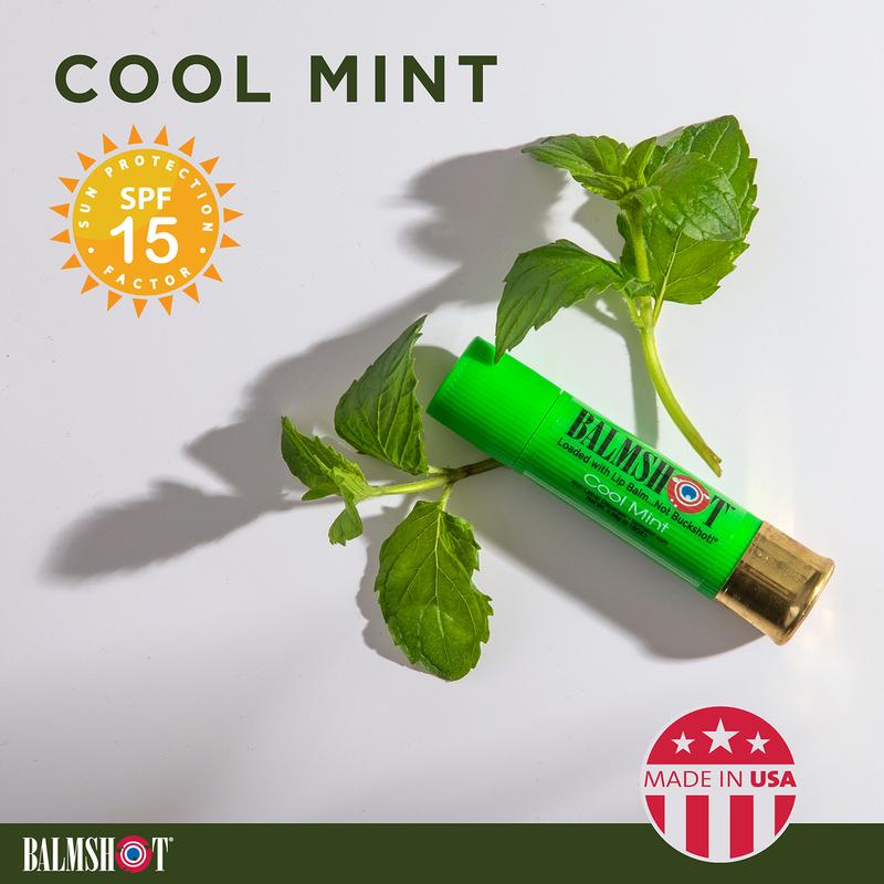 BALMSHOT Cool Mint Beeswax Lip Balm SPF 15 {4-Pack}