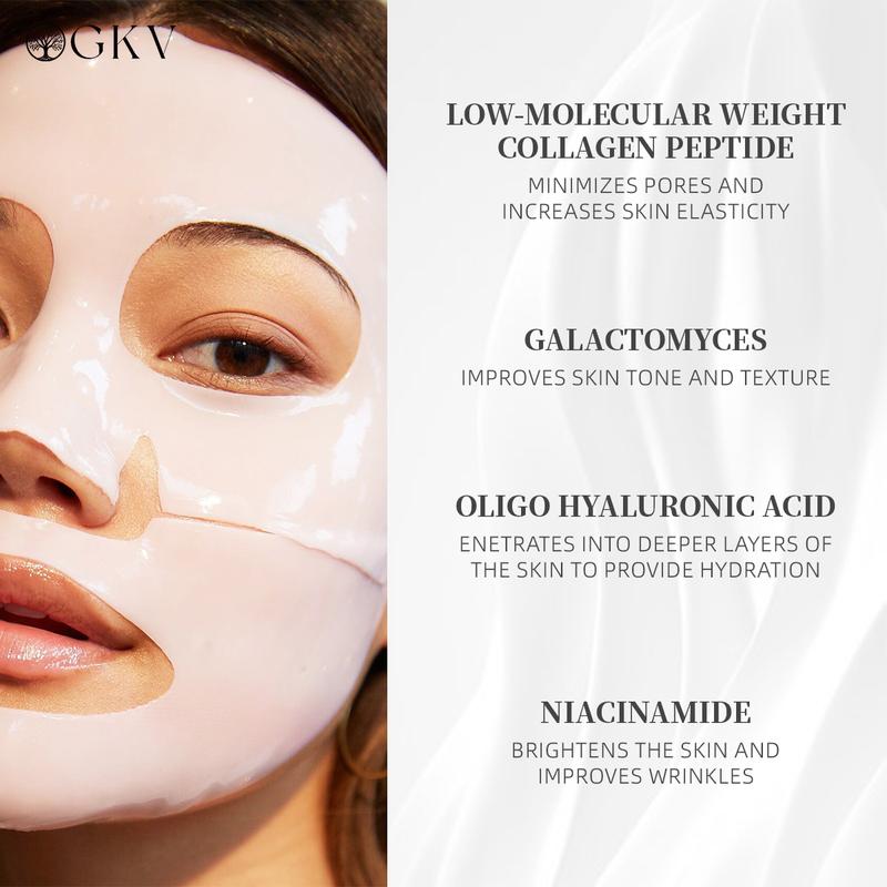 GKV-Deep Collagen Energy Mask | Night Sleep Collagen Mask 5pcsSkincare Hydrate Skin Repair ComfortRejuvenating Hyaluronic Hyaluronic Acid