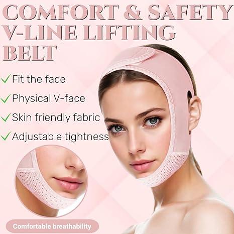 2024 New Double Chin Eliminator V-Line Lifting Mask suitable for women's double chin - face lifting, preventing sagging, innovative lifting technology