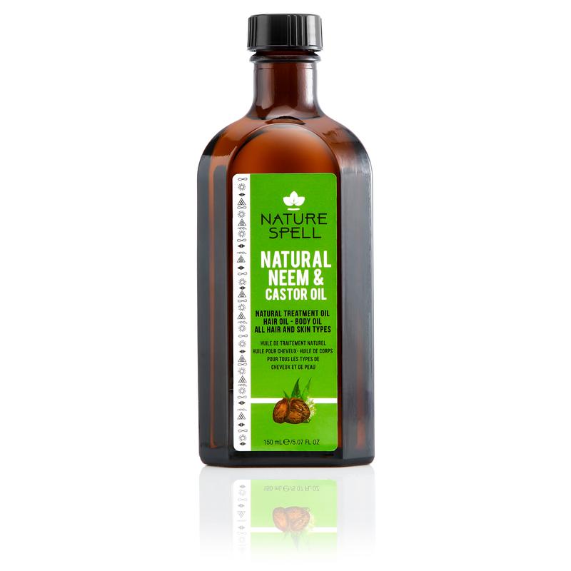 Nature Spell Neem & Castor Oil for Hair & Skin 5.07 Fl Oz