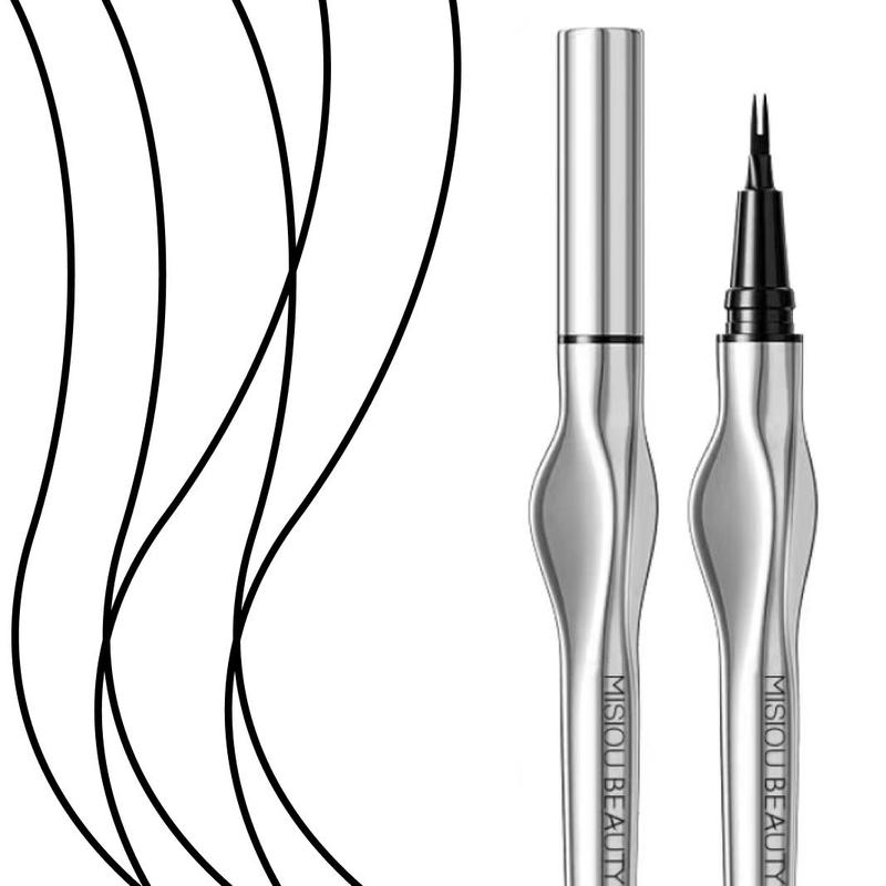 Dual-fork Waterproof Liquid Eyebrow Pen, Smudgeproof Long-lasting Eye Brow Pen for Natural Wild Brow Definition, Multi-use Makeup Pen for Lashes & Hairline, Makeup Products, Christmas Gift