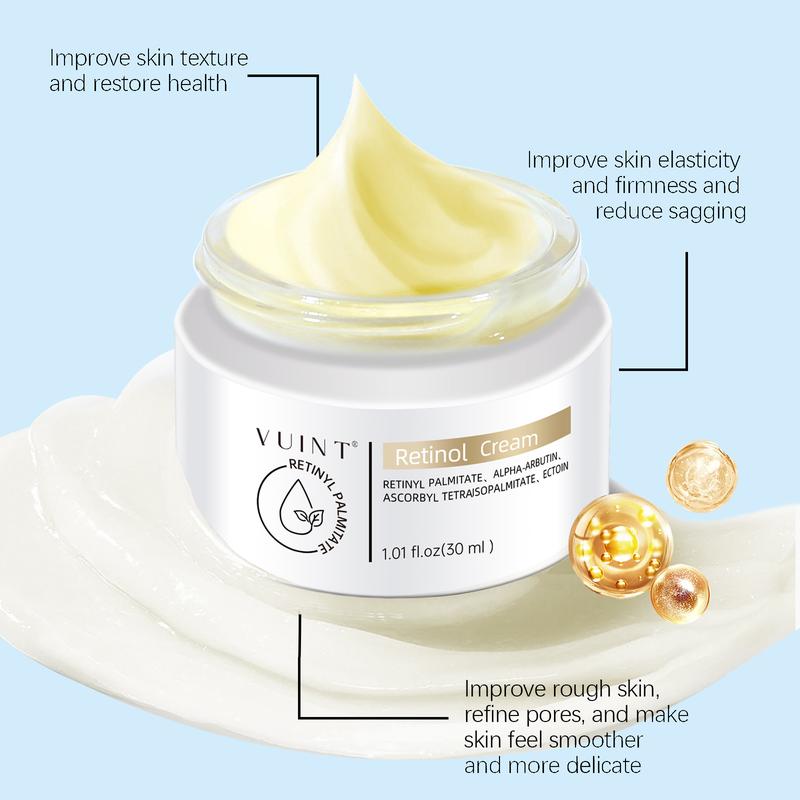 VUINT- Eye Cream+Retinol Cream for Face Combination pack Cream Fast Deep Cellular Absorption Day or Night Cream for Firming