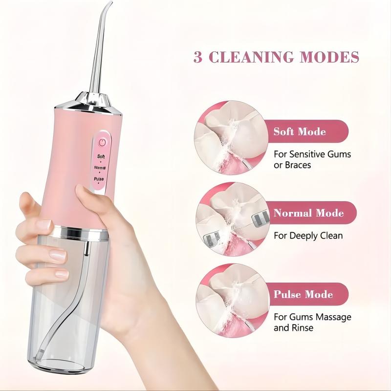 4 In 1 Cordless Water Flosser, 4 Cleaning Modes 300ML Tank ,Thanksgiving, Christmas gifts for Home and Travel, IPX7 Waterproof Gum Care Cleaning Plaque Removal, Compatible with Mouthwash Pulling Oil Cleansing Powerful bitva e oralcare Whitening