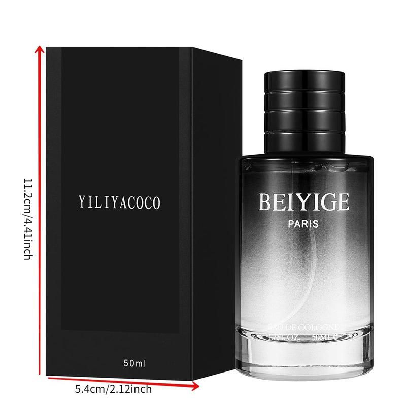 50ml Men's Perfume, 1 Count Long Lasting Fragrance for Men, Wooden Aroma Perfume for Daily, Dating, Travel, Home Use, Gift for Men, Perfumes for Men