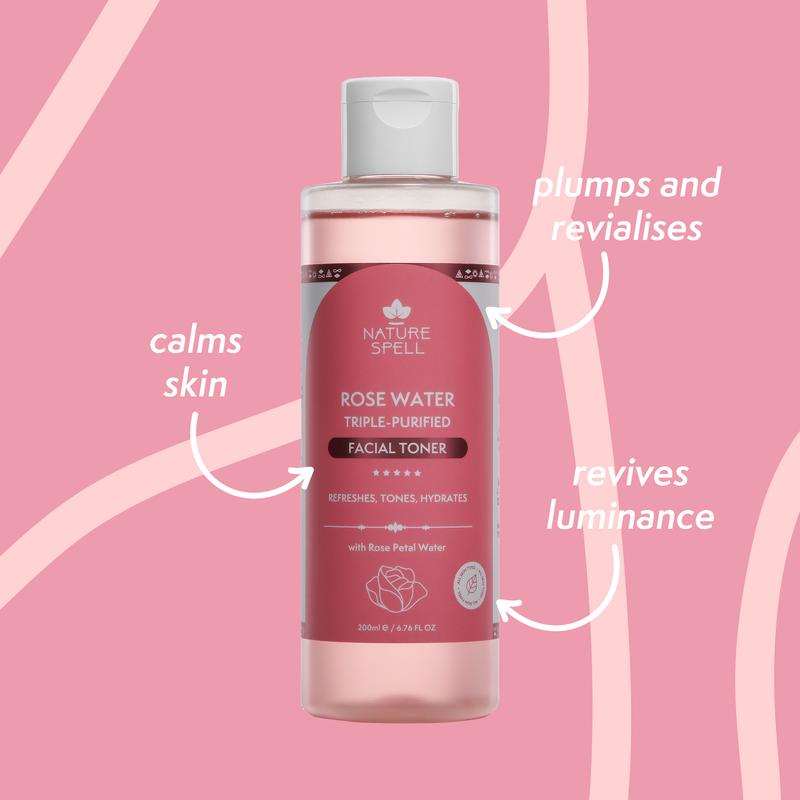 Nature Spell Rose Water Facial Toner 6.76 FL Oz