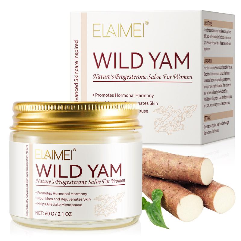 Wild Yam Cream for Hormone Balance & Skin Nourishment | Daily Herbal Body Care for Menopause Relief | Moisturizing & Hydrating Plant-Based Formula | Non-Irritating Skin Firming Cosmetic | Comfort & Skin Care Solution for Women