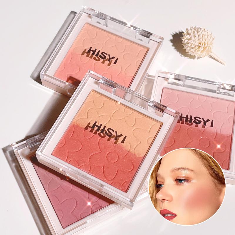 Long Lasting Blush Palette, 1 Box Natural Look Blush for Daily Makeup, Lightweight Blush, Soft Color Shadow, Suitable for All Skins