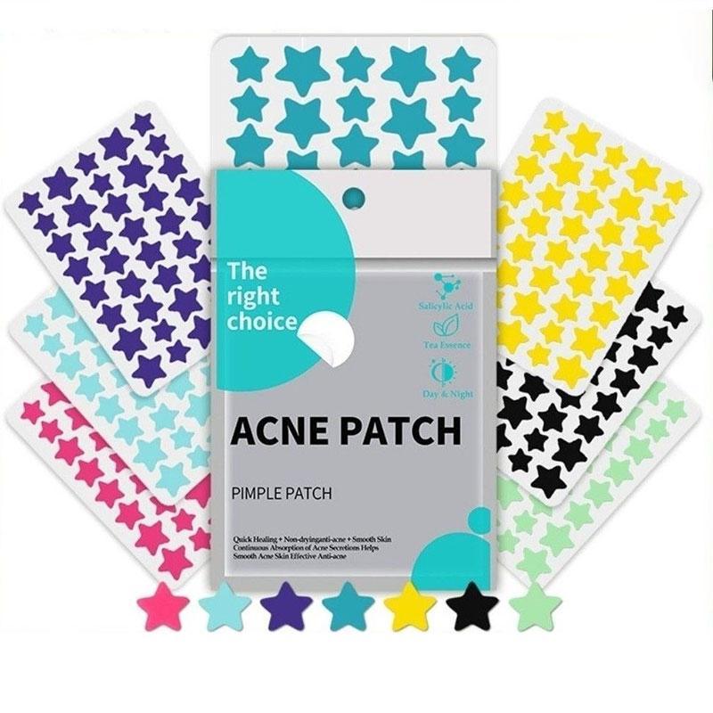 Star Shaped Acne Patch, 1 Bag Waterproof Acne Cover Sticker, Acne Treatment Tool, Skin Care Product for Women & Men