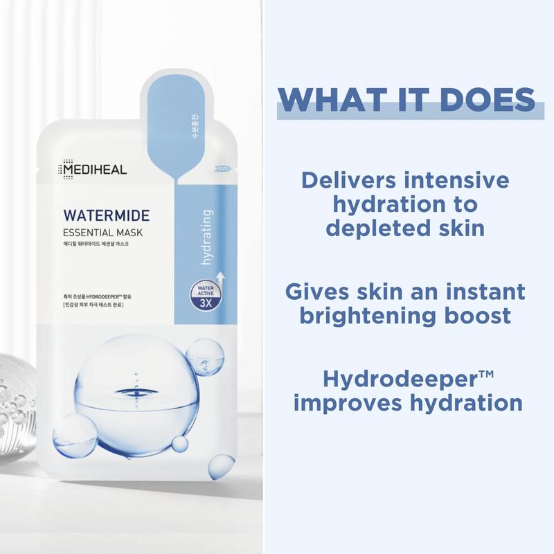 MEDIHEAL OFFICIAL Watermide Hydrating Essential Mask Hydrate Moisturizing